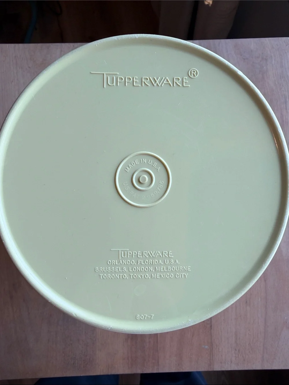 Tupperware durable yellow